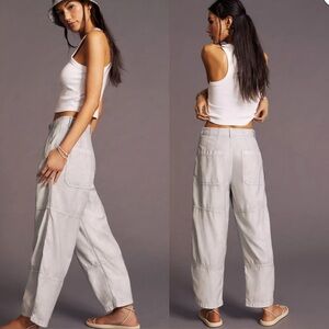 Citizens of Humanity Surplus Utility Pant Size 27 Grey Barrel Style Wide Leg